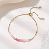 Adjustable 304 Stainless Steel Cable Chain Slider Bracelets BJEW-JB13089-3