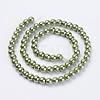 Eco-Friendly Glass Pearl Beads Strands HY-A008-10mm-RB055-2