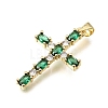 Brass Pave Cubic Zirconia Pendants CU-CBAE7DF-11G-A01-2