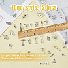 120Pcs 12 Styles Tibetan Style Alloy Pendants FIND-DC0004-22-2