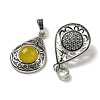 Natural Topaz Jade Pendants G-Q158-05P-03-2