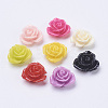 Mixed Resin Flower Cabochons X-CRES-B3434-M-1