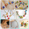 3 Strands Handmade Millefiori Glass Round Bead Strands LAMP-LT0001-16B-5