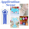 1050Pcs 15 Style Blue Series Transparent & Opaque Acrylic/Plastic Beads MACR-CA0001-10-5