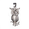Antique Silver Plated Alloy Pendants PALLOY-L225-W01-AS-1