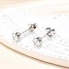 Cubic Zirconia Ear Studs STAS-E051-3B-5