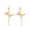 Rack Plating Brass Pendants LS-KK-C004-05G-2