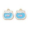 Alloy Enamel Pendants X-ENAM-O001-11C-G-1