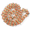 Transparent Handmade Bumpy Lampwork Beads Strands LAMP-T007-18-B06-2