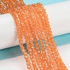 Baking Painted Transparent Glass Beads Strands DGLA-A034-J2mm-B03-2