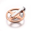 304 Stainless Steel Pendants STAS-O124-23M-3