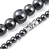 Non-Magnetic Synthetic Hematite Necklaces for Men NJEW-E107-03-3