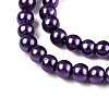 Baking Paint Pearlized Glass Pearl Round Bead Strands HY-Q003-10mm-20-3