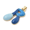 Alloy Enamel Pendants ENAM-S023-01G-R-3