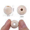 Unfinished Natural Wood Beads X-WOOD-S651-A14mm-LF-3