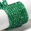 Electroplate Transparent Glass Beads Strands EGLA-A035-T3mm-L18-1