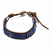 Cowhide Leather Cord Bracelets BJEW-R309-01A-12-1