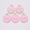 Alloy Enamel Pendants ENAM-S124-01B-09J-2