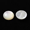 Natural White Shell Cabochons SSHEL-M022-01D-2