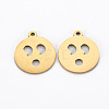 Ion Plating(IP) 201 Stainless Steel Pendants STAS-Q240-060G-1