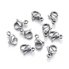 304 Stainless Steel Lobster Claw Clasps STAS-F182-01P-F-2