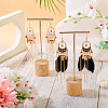 2Pairs 2 Colors Feather Chandelier Earrings EJEW-TA0001-81F-6