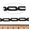304 Stainless Steel Rectangle Link Chains CHS-S012-26B-B-2