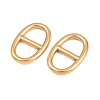 304 Stainless Steel Oval Links Connector Charms STAS-F366-02A-G-2