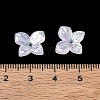 Iridescent Plating Acrylic Bead Caps AC-CBA81FF-03-4