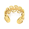 Real 18K Gold Plated Titanium Steel Cuff Earrings EJEW-D072-01D-G-3