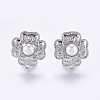 Alloy Stud Earring Findings PALLOY-F201-26P-1