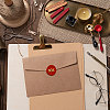 Brass Wax Seal Stamp AJEW-WH0337-006-4