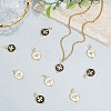 10Pcs 2 Colors Eco-Friendly Brass Micro Pave Cubic Zirconia Pendants KK-BBC0020-69-3