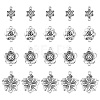20Pcs 4 Styles Tibetan Style Zinc Alloy Connector Charms FIND-YW0003-08-1