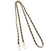 Zinc Alloy with PU Leather Chain Bag Strap AJEW-WH0472-65KCG-1