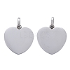 Tarnish Resistant 304 Stainless Steel Mirror Polished Finish Stamping Blank Tag Pendants LS-STAS-P055-04P-2