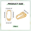 100Pcs Brass Snap on Bails KK-PH0006-33-2