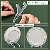 12Pcs 3 Styles Desktop Transparent Acrylic Display Holder for Photo Frame ODIS-GA0001-57-4