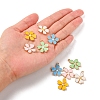 10Pcs 5 Colors Alloy Enamel Pendants ENAM-YW0002-11-5