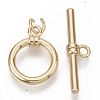 Brass Toggle Clasps KK-N216-44-3