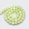 Natural New Jade Beads Strands G-G763-09-8mm-2