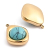 Synthetic Turquoise Pendants STAS-L022-487G-03-2