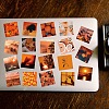 56Pcs Square Dusk View Pattern Paper Sticker Label Set DIY-G066-11-6