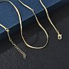 4MM Brass Flat Snake Chain Necklaces for Women KK-CBA4FD4-07G-1