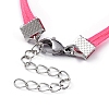 Tibetan Style Alloy Infinity Link & Charm Bracelets BJEW-JB04983-05-4