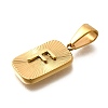 304 Stainless Steel Pendants STAS-S161-01F-G-2
