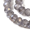 Baking Electroplate Glass Beads Strands DGLA-A039-J10mm-B06-3