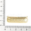 Rack Plating Brass Pave Cubic Zirconia Pendants KK-M282-34G-3