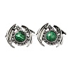 Synthetic Malachite Pendants G-B033-05AS-17-1