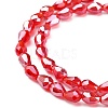 Electroplate Glass Beads Strands EGLA-R008-6x4mm-9-3